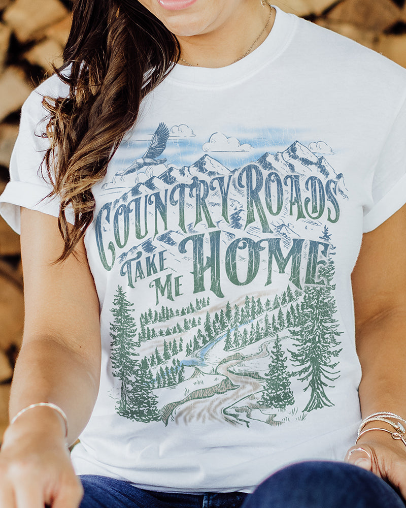 Country Girl® Country Roads Mountains Tee Country Girl Store