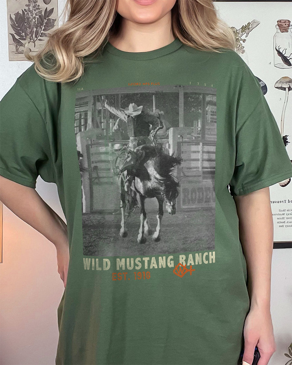 Country Girl Brand Wild Mustang Country Style T shirt Country Girl Store