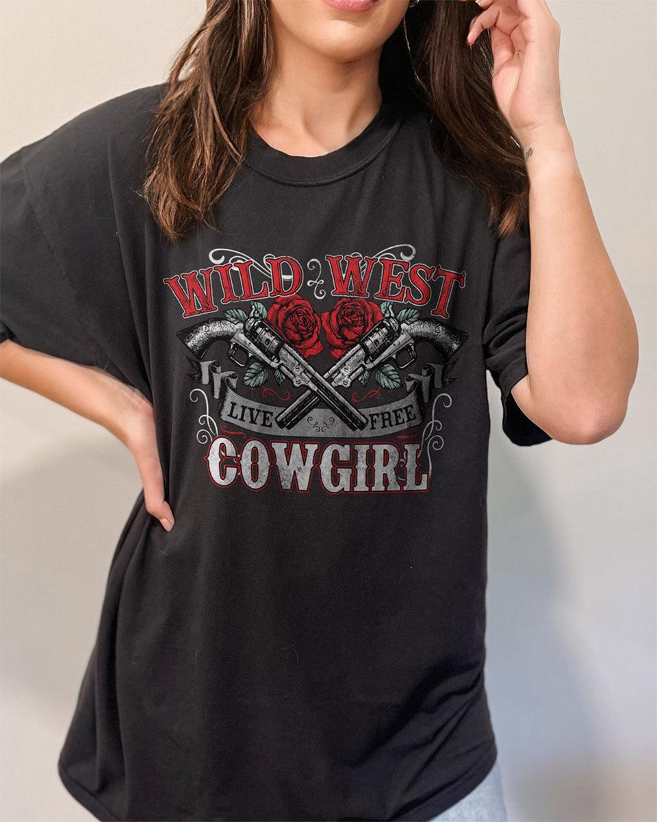Country Girl® Wild West Cowgirl Women's Comfort Colors Tee Country