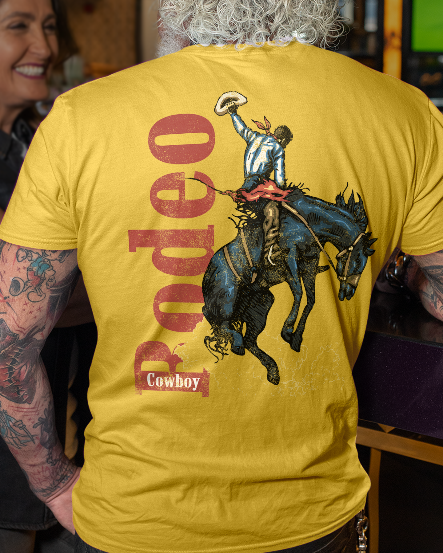 T Shirt Maglietta Outlaw Cowboy West Americano USA Rodeo Strane - Foto 4
