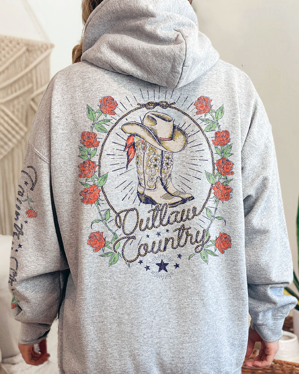 Country Girl® Brand Country Roads Skeleton Hooded Sweatshirt