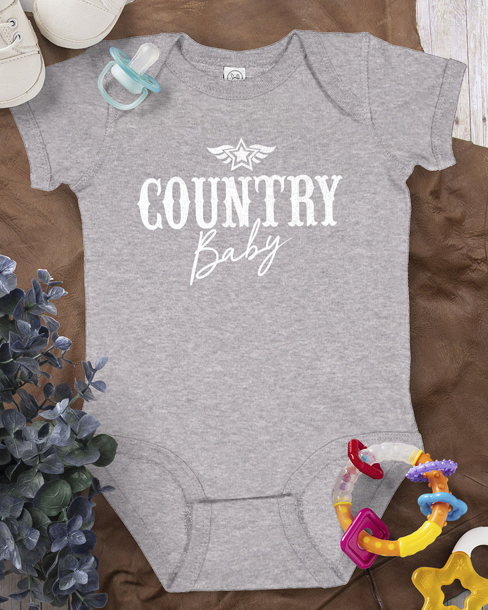 Country Baby® Star Logo Infant Bodysuit, Fine jersey, 100% Cotton ...