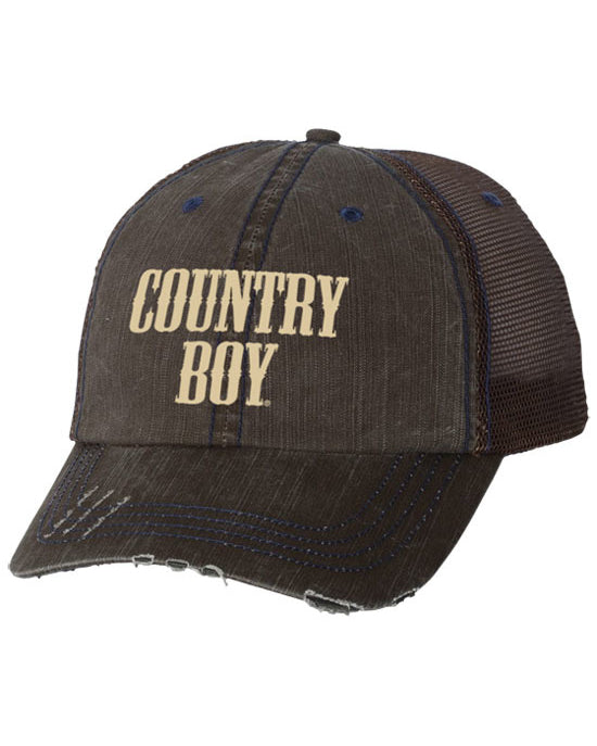 Country Boy® Logo Herringbone Trucker Cap Country Girl Store