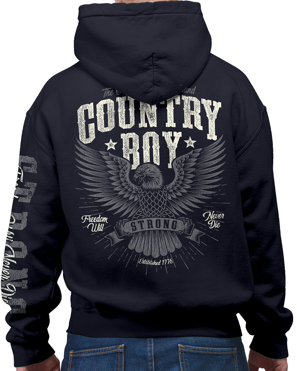 Country Boy® Strong Eagle Men's Hoodie - Main Image