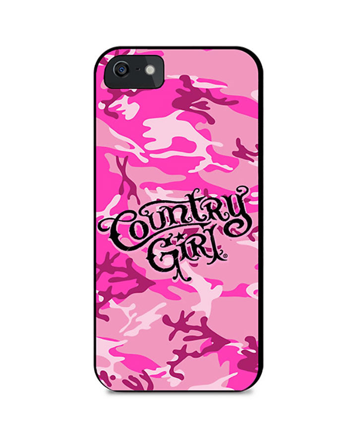 Country Girl Phone Case Pink Camo Logo Country Girl Store
