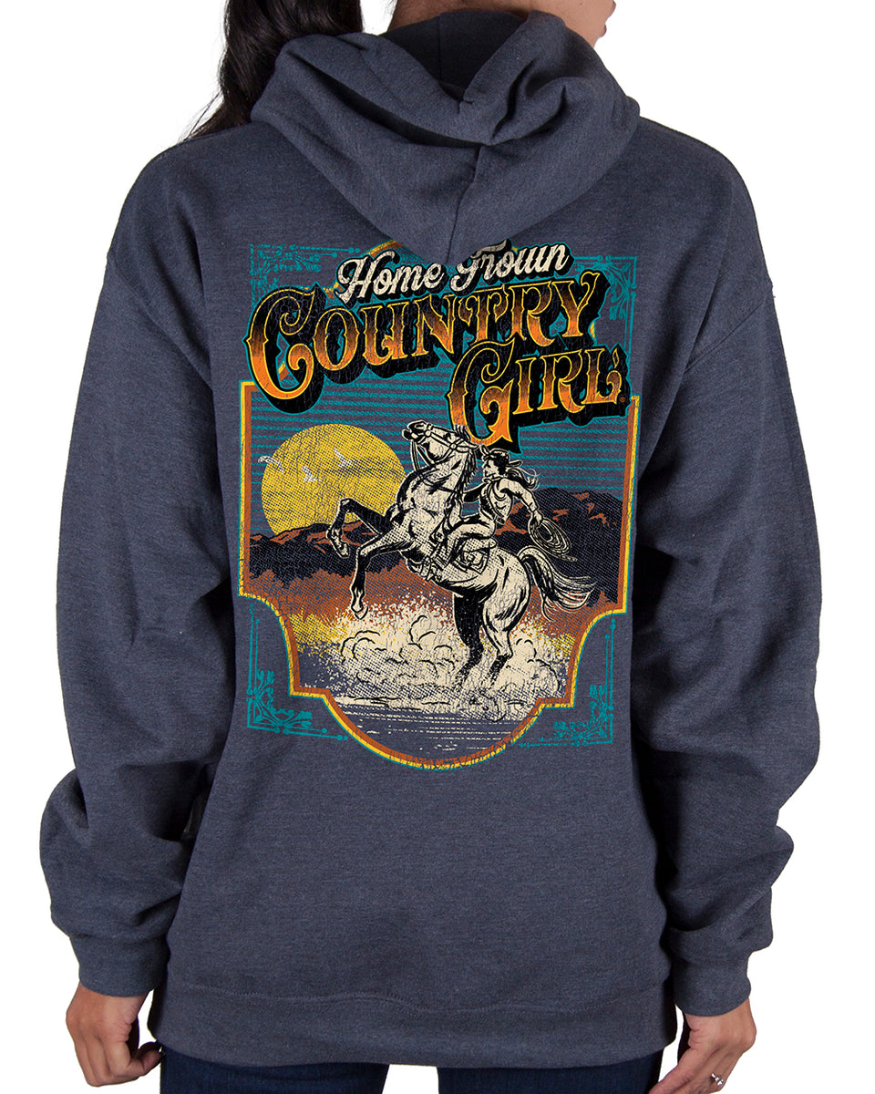 Country Girl Women's Hoodie Home Grown Sunset – Country Girl Store